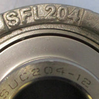 EBC SUCSFL20412 2Bolt Flange Bearing 3/4" Bore Set Screw Lock SUCSFL 204 12