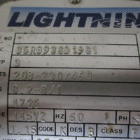 Lightnin SPX X5S300 Agitator Process Mixer Flange Mounted 3HP 1725RPM