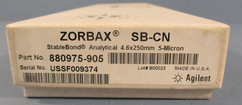 Agilent Zorbax SBCN SableBond Analytical HPLC Column 88097905 4.6 x 250mm