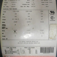 AO Smith E491 Century Pump Motor 785054901OJ 3PH 25HP 200/400 230/460V
