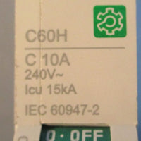 Schneider Electric M9F14110 Miniature Circuit Breaker C60H 240VAC IEC 609472