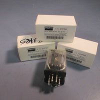 LOT OF (3) DAYTON RELAY DPDT OCTAL 10 A, 24 VAC #5YP790