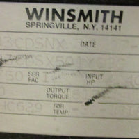 Winsmith 943CDSNX Gear Reducer 943CDSX501X0GC 60:1, 1750RPM, 4.40HP, 15/8" Bore
