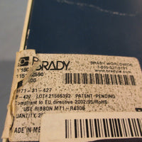 Brady M7131427 BMP71 SelfLaminating Vinyl Labels, 1", 1.5", 0.5"