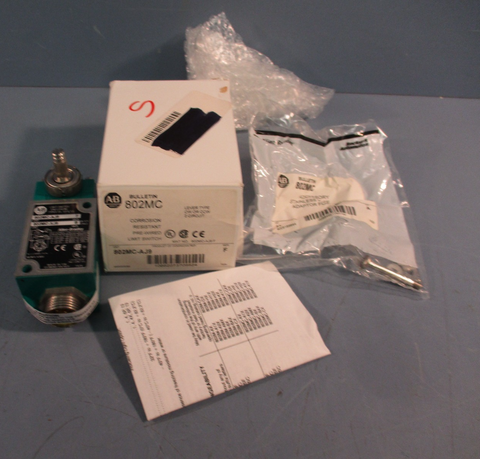 ALLEN BRADLEY 802MC-AJ9 LIMIT SWITCH CORROSION RESISTANT PRE-WIRED SERIES F