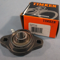 Timken/Fafnir GVFTD 5/8" Diameter Shaft Flange Block Bearing, 2-Bolt