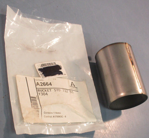 Armstrong A2664 Standard Bucket 212 SS T304 4-1/2" Length 2-3/8" ID