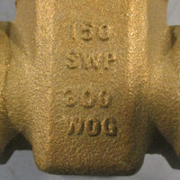 Nibco T134 Gate Valve 3/4" Bronze Body 150lb SWP 300lb WOG Handwheel