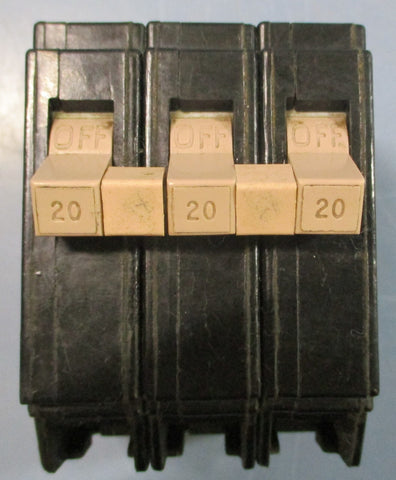 Cutler Hammer CH320 Circuit Breaker PlugOn, 240VAC 20A