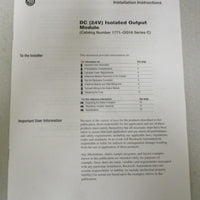 Allen Bradley 1771-OQ16 Ser C 16 Point Digital Output Module 24 VDC Output
