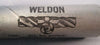 Lot of 2 Weldon 5° TaperedEndMill:Constant Spiral T5 6S-3,3/16"DIA,1/2"SHK,3FL,U