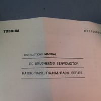 Toshiba DC Brushless Servomotor RA22L 22L2-1500R 1500W NEW