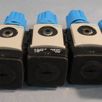 Lot of (5) Festo LR-M1-G 1/8-Q7I Pneumatic Pressure Regulator w/G 1/8 Ports