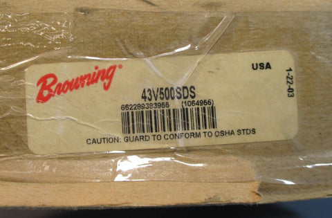 Browning 43V500SDS 4 Groove 5" Diameter 2-1/8" Bore Sheave / Pulley NOS