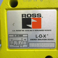 Ross L-O-X Energy Isolation Device Lock Out Valve 0-20Bar