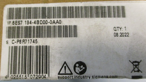 Siemens Simatic ET 200PRO 6ES7 194-4AD00-0AA0 Connecting Module