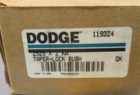 Dodge 119324 2525 x 2 KW TaperLock Bushing NOS