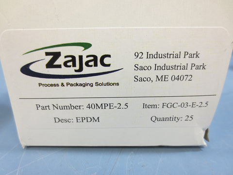 25 Nib Zajac 40MPE2.5 FGC03E2.5 Glanged Gaskets Black 2.5" Flange