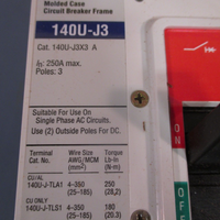 ALLENBRADLEY CIRCUIT BREAKER 125 A , J FRAME SER. A 140UJ3D3D22