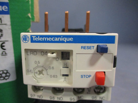 TELEMECANIQUE THERMAL OVERLOAD RELAY 0.40.63A LRD04