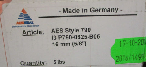 AESSeal Style 790 Compression Packaging 5/8" x 5/8" x 5Lb Roll I3 P7900625B05