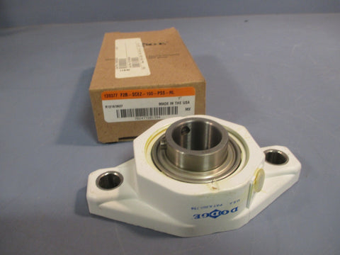 DODGE 139377 2-Bolt Flange Ball Bearing 1" Bore F2B-SCEZ-100-PSS-NL