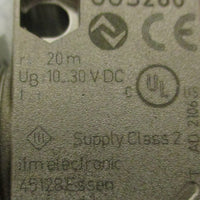 IFM Electronic OGS280 Photoelectric Sensor 20 m Sensing Distance 10-30 VDC
