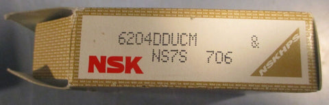 NSK 6204DDUCM Deep Groove Ball Bearing 20mm Bore 47mm OD 14mm W (Lot of 3)