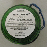 North American Signal Company LEDFLRV350P-ACG LED Warning Light Green 85-250V