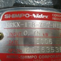 Nidec-Shimpo Coronet Reducer ERKX-17B-750-NEMA 17:1 Ratio