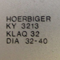 (Lot of 2) Hoerbiger KY 3213 Aluminuim Bracket, Clamp KLAQ 32 Dia. 3240mm