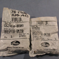 Lot of (2) Gates Flared Tube, Elbow 90 Degree Fitting 8MBSPPOR8MJ90