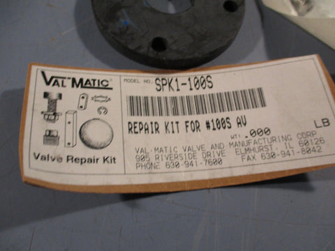 Valmatic Model Number SPK1-100S Valve Repair Kit for #100S AV