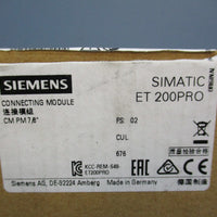Siemens Simatic ET 200 Pro Connecting Module 6ES7 194-4BD00-0AA0