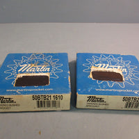Lot of 2 Martin 50BTB21 1610 Tapered Bushing Sprocket 21 Teeth 5/8" Pitch 41/2"