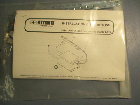 Simco MSB 375 Shockless Static Eliminator Bar 5KV RMS Work 6KV Max