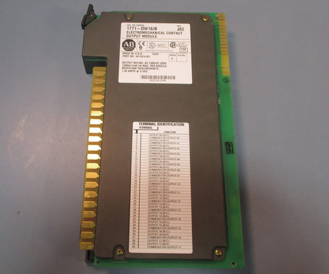 Allen Bradley 1771OW16/B Rev. J02 Electromechanical Contact Output Module Used