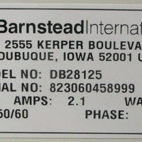 Barnstead Thermolyne DB28125 DriBath 120V 2.1A 250W w/ Manual