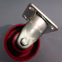 Hamilton 4" SS Caster Wheel, 4" Dia x 2" Wd, Rectangle, No Brake B0018854