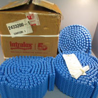 Intralox 79605 Ser 2400 Flush Grid Polypropylene Blue Belt 6"W x 60.1FT 56140628