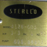 Sterling Sterlco 4128-GDA Condensate Pump 1/3HP 1PH 20PSI Max Dis. 115V