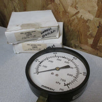 Lot of 2 Marsh Instrument Company Gauge 1/4 NPT, 0/100 PSI J9048