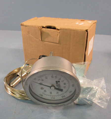 Douglas Machines 5520 Temperature Gauge, 100-220F, 2-1/2", 20" Capalliry