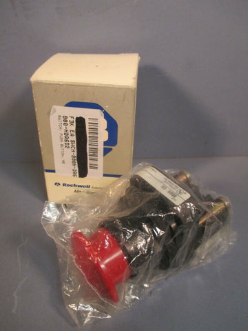 Allen-Bradley Push Button Jumbo Mushroom Head Red Ser. F 800H-DR