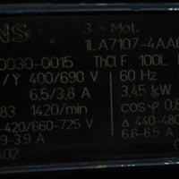 Feluwa SGL 232/3-K40-SM20/190ZW Pump 34.5 Bar w/ Siemens 1LA7107-4AA61 Motor
