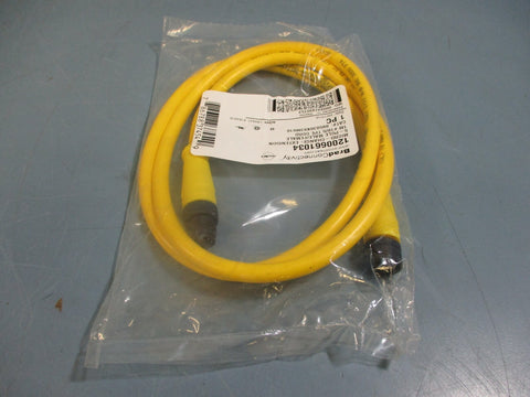 BradConnectivity 5Pole Male/Female 1M #18/5 TPE Cord 885030K03M010 NEW LOT OF 4