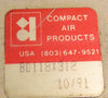 Compact Air Products BD118X312 Double End Cylinder 1-1/8" Bore 3-1/2" Stroke