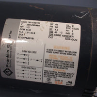 Franklin Electric Electric AC Motor 60 Hz, 1/3 HP, 1140 RPM, 56FR 3PH 1331630101