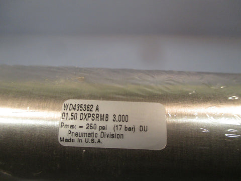 Schrader Bellows Air Cylinder WD482935 A NR-1712 01.50 DXPSRMB 3.000