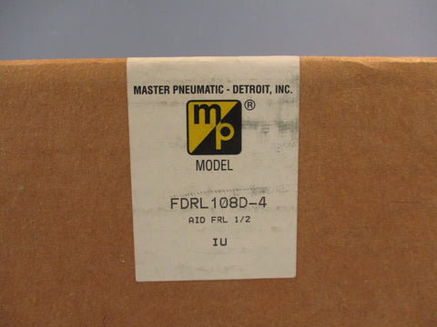 MASTER PNEUMATICS FDRL108D-4 AIR CONTROL PNUEMATIC VALVE, FILTER REGULATOR